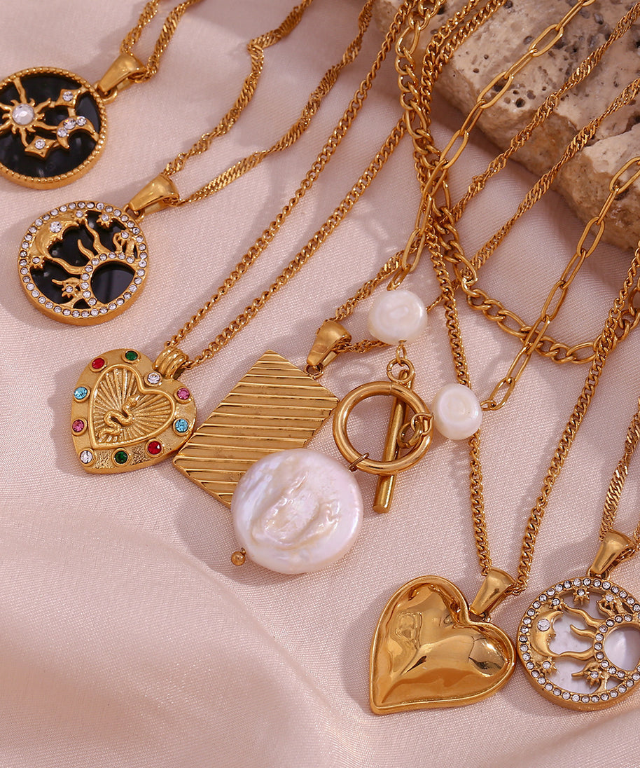 Desert-Dunes Gold Necklace