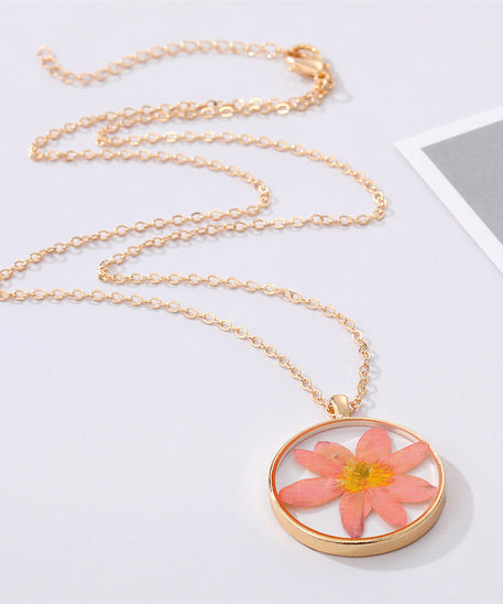 Creative Summer Dried Flower Necklace