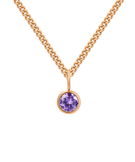 Prismatic Diamond Birthstone Necklace