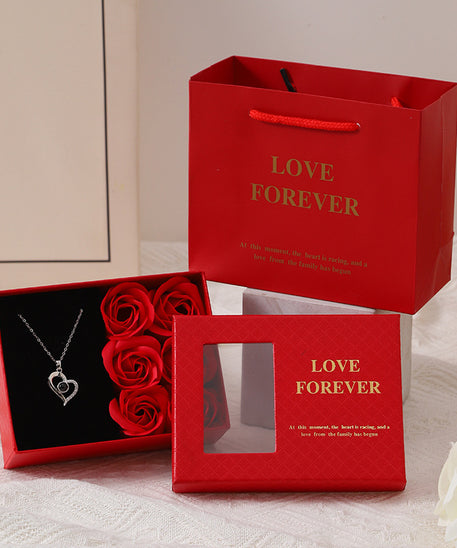 Love Forever Soap Rose Jewelry Box