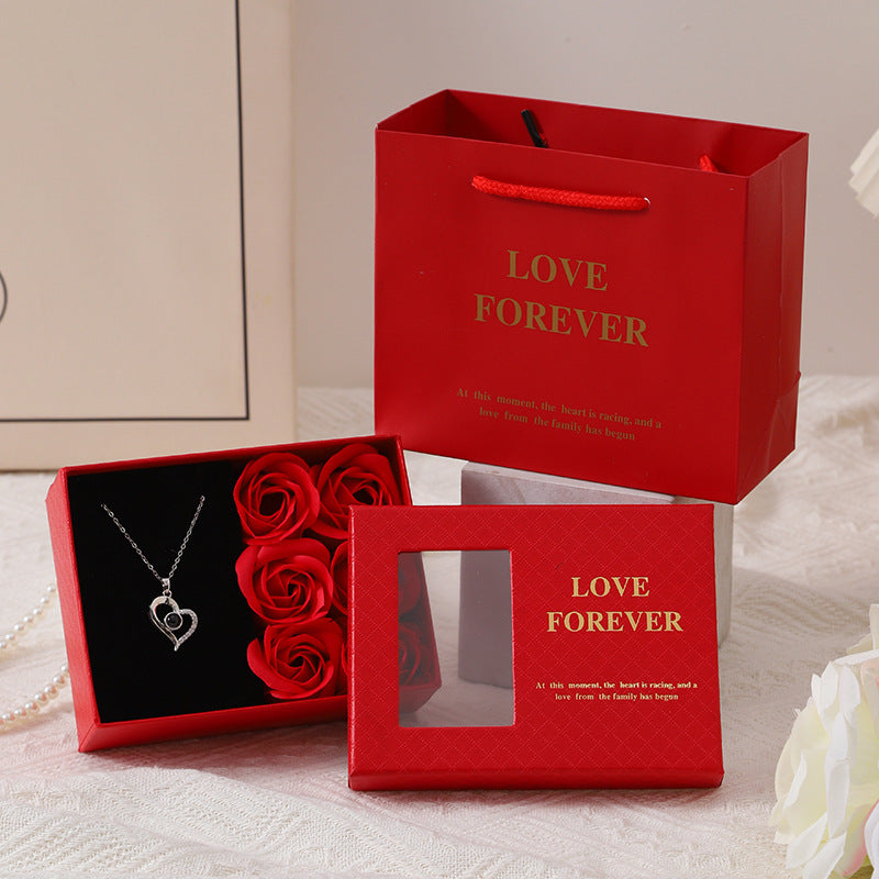 Love Forever Soap Rose Jewelry Box