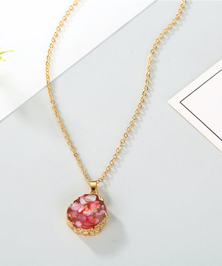 Twinkle Sunflower Resin necklace