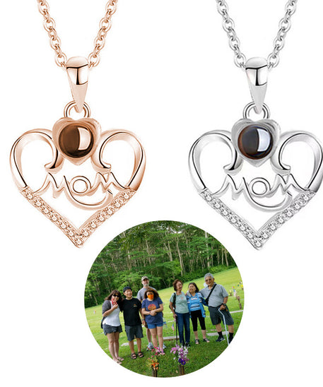 Customized Mom & Family Projection Necklace