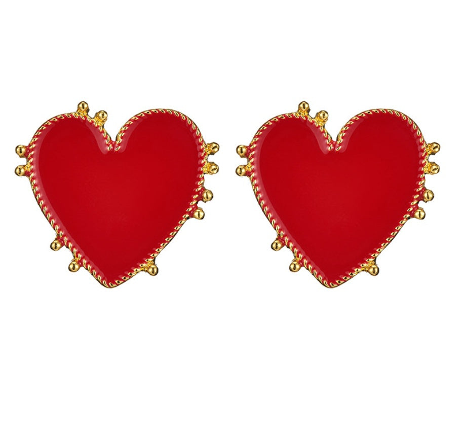 Scintillating Love Themed Earrings