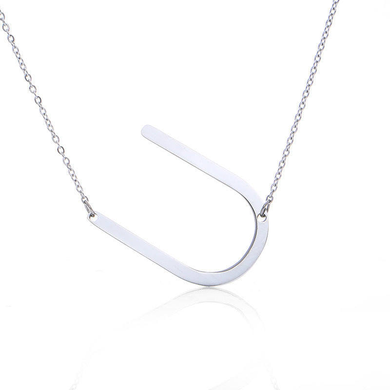 Customized Initial Letter Necklace