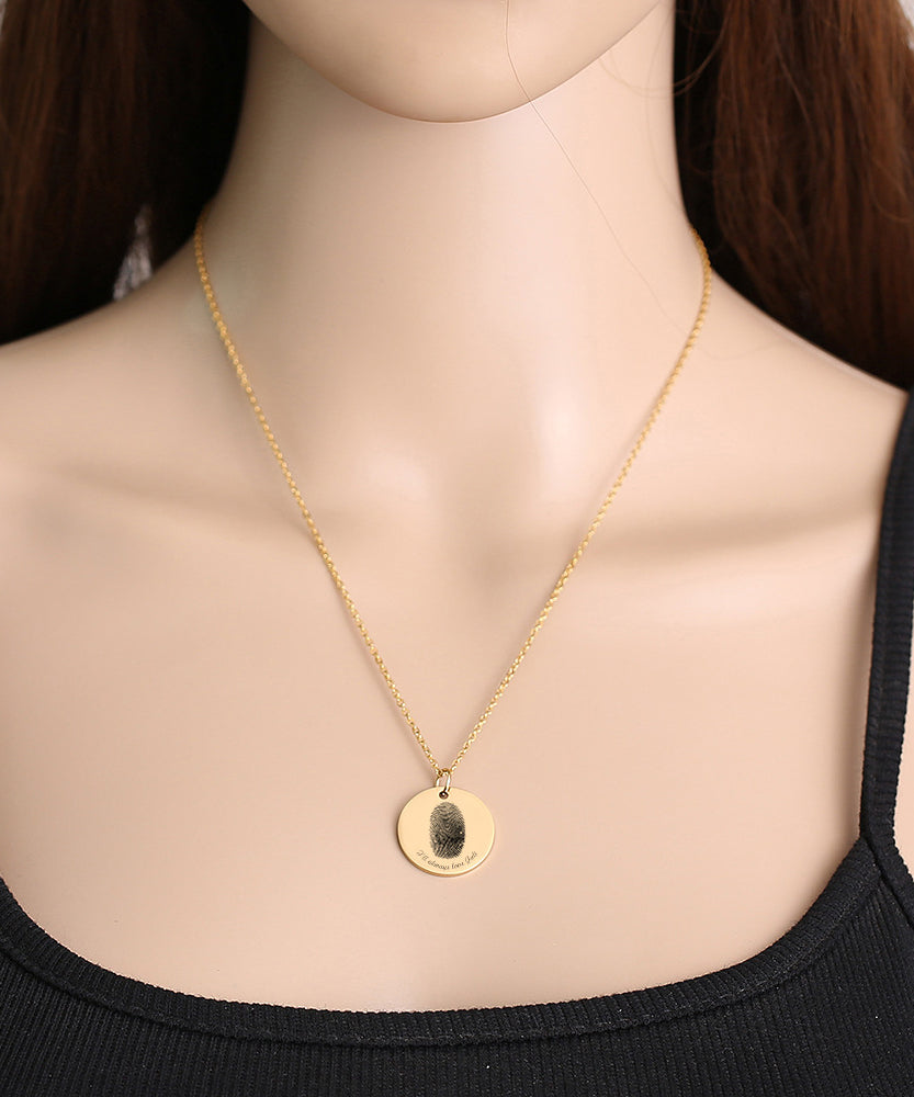 Personalized Curated Fingerprint Necklace