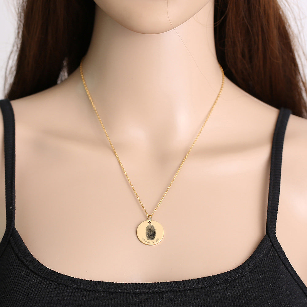 Personalized Curated Fingerprint Necklace