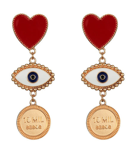 Scintillating Love Themed Earrings