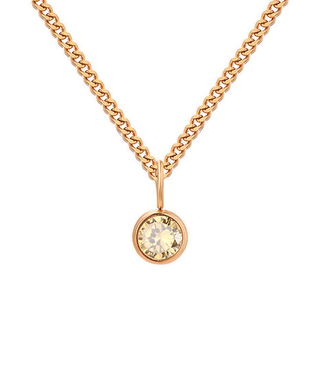 Prismatic Diamond Birthstone Necklace