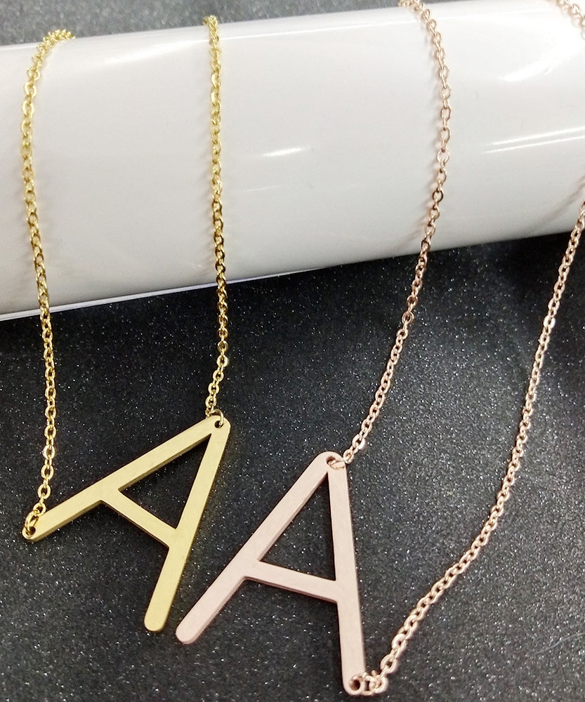 Customized Initial Letter Necklace
