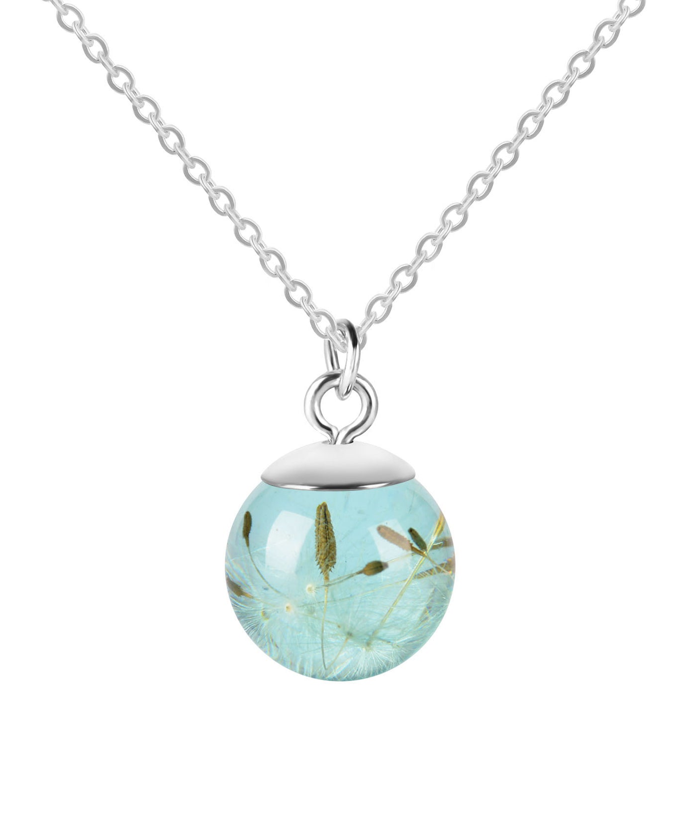 Botanic Resin Dandelion Flower Necklace