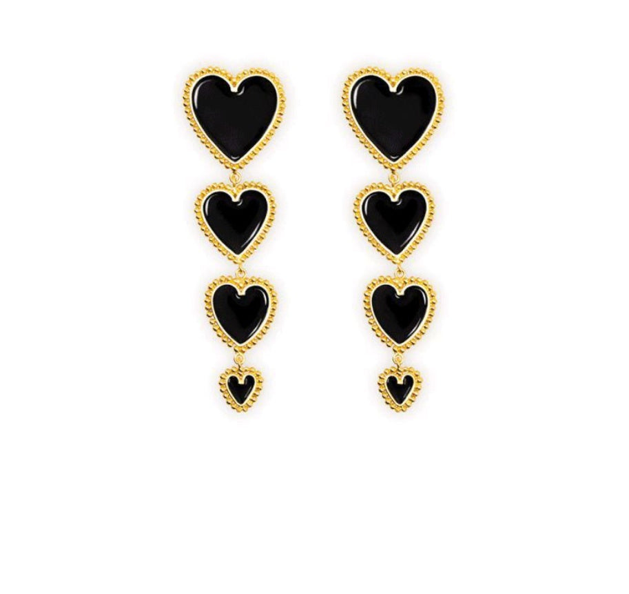 Scintillating Love Themed Earrings