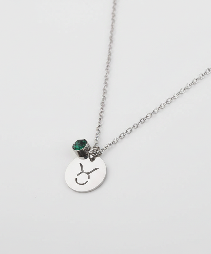Birthstone necklace of 12 constellations