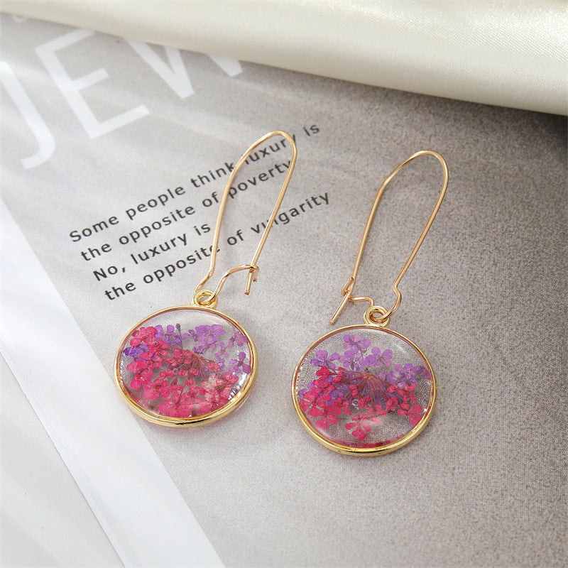 Bohemian Dried Flower Earrings