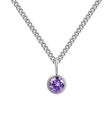 Prismatic Diamond Birthstone Necklace