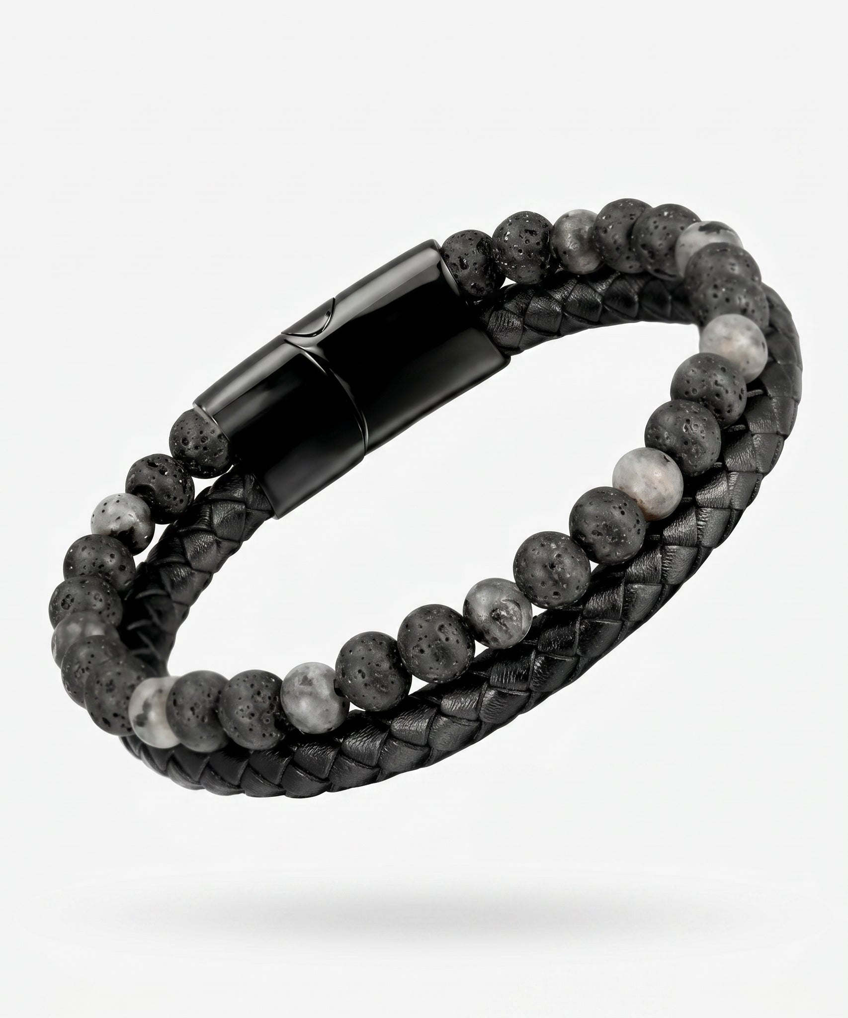 Grounded Volcanic Stone Tigereye Bracelet