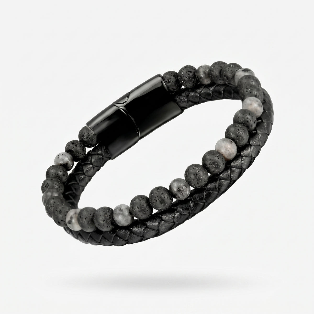 Grounded Volcanic Stone Tigereye Bracelet