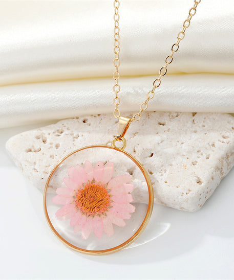 Effervescent Preserved Flower Necklace