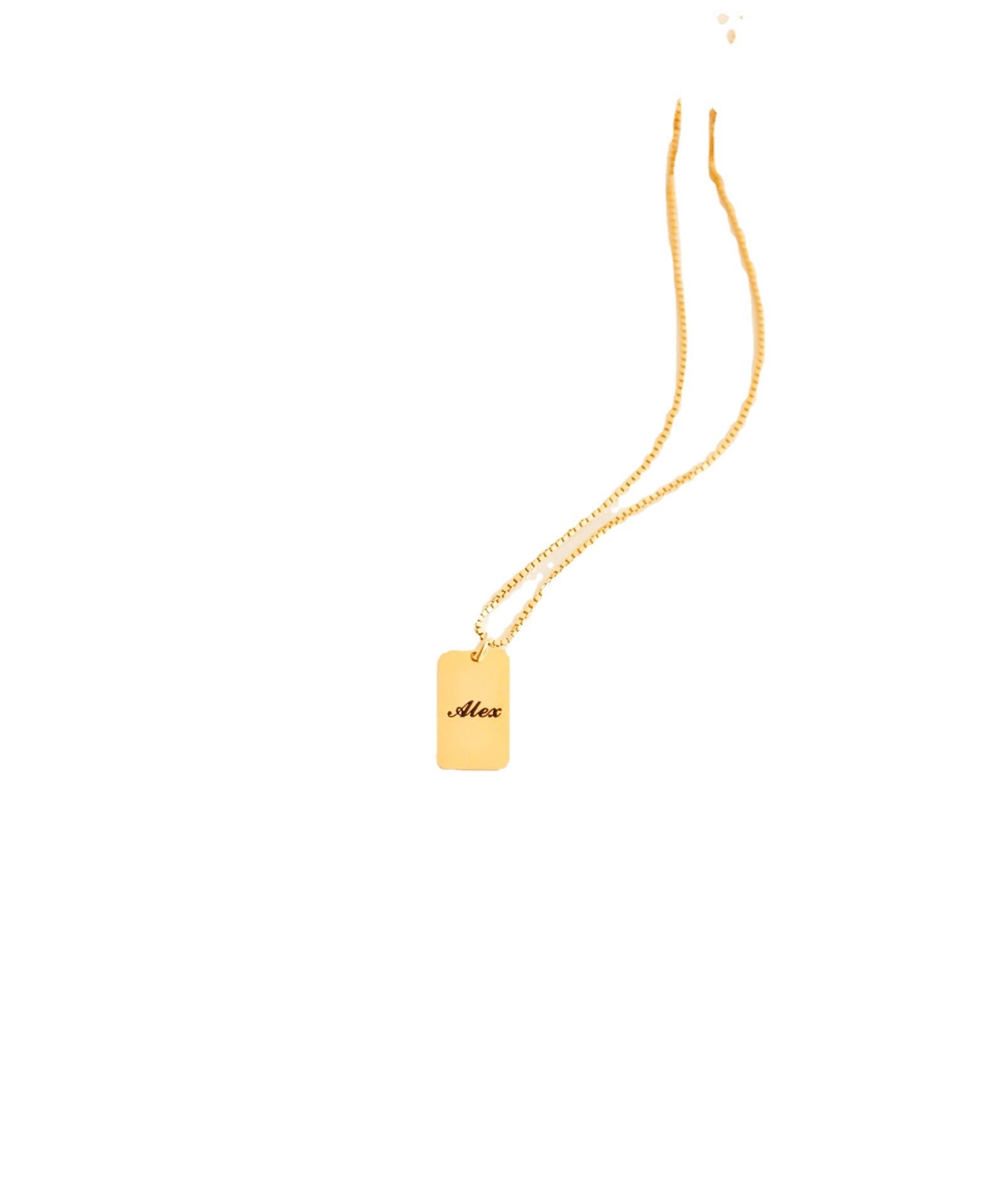 THINK WE HAVE IT ALREADY??DIY Personalized Name Square Box Chain Necklace