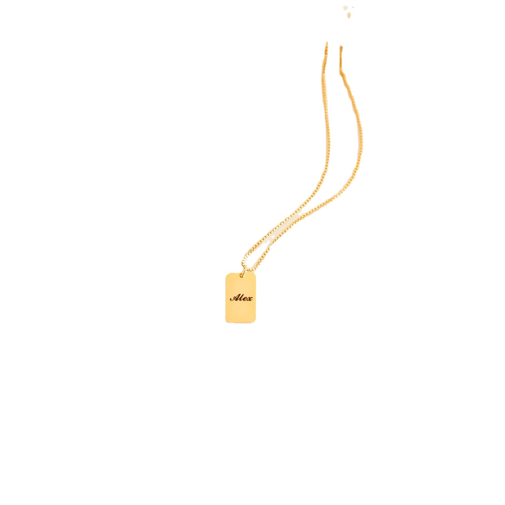 THINK WE HAVE IT ALREADY??DIY Personalized Name Square Box Chain Necklace