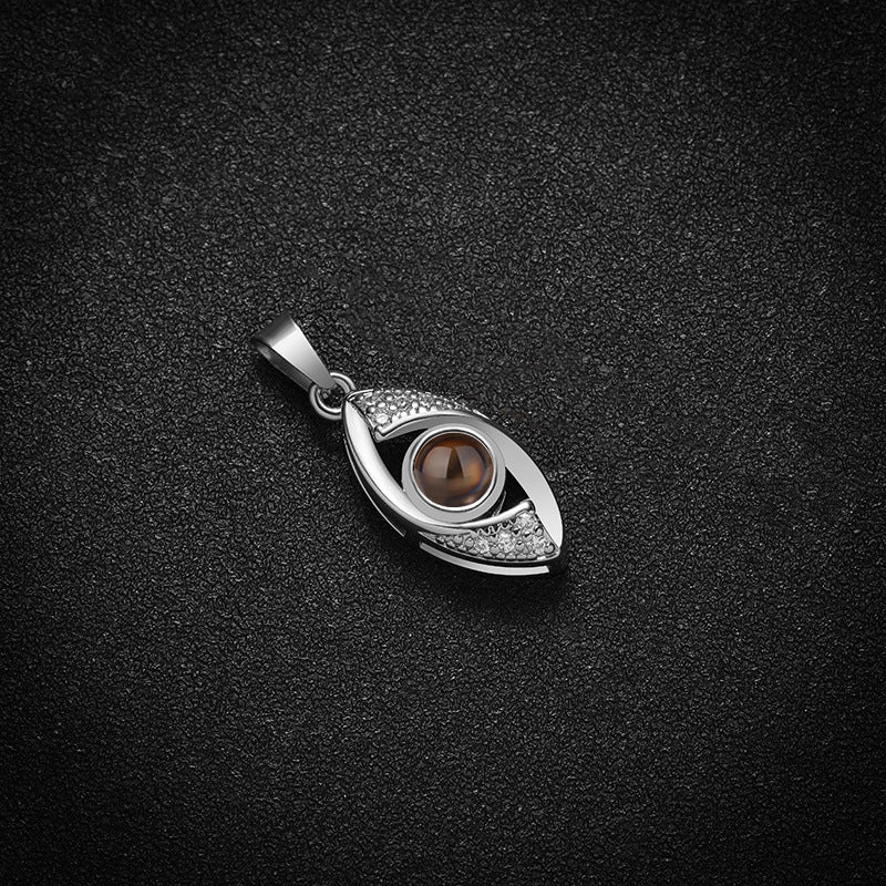 Customized Demon Eye Projection Necklace Pendant