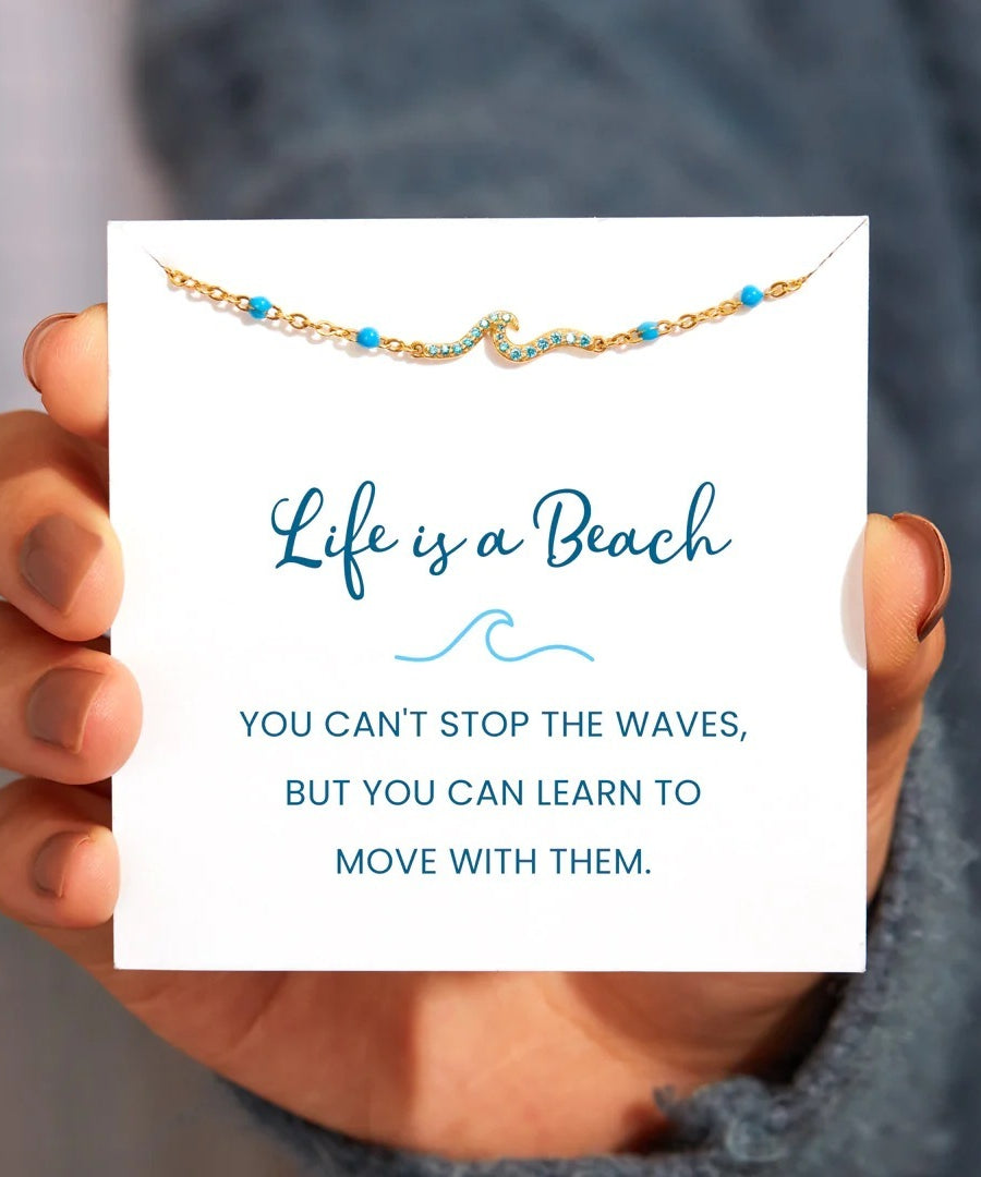 Ocean Whisper Enamel Epoxy Bracelet