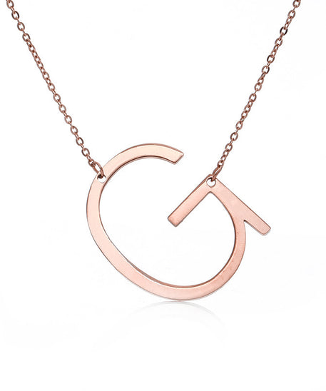 Customized Initial Letter Necklace