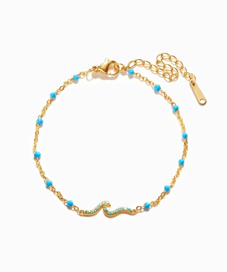 Ocean Whisper Enamel Epoxy Bracelet