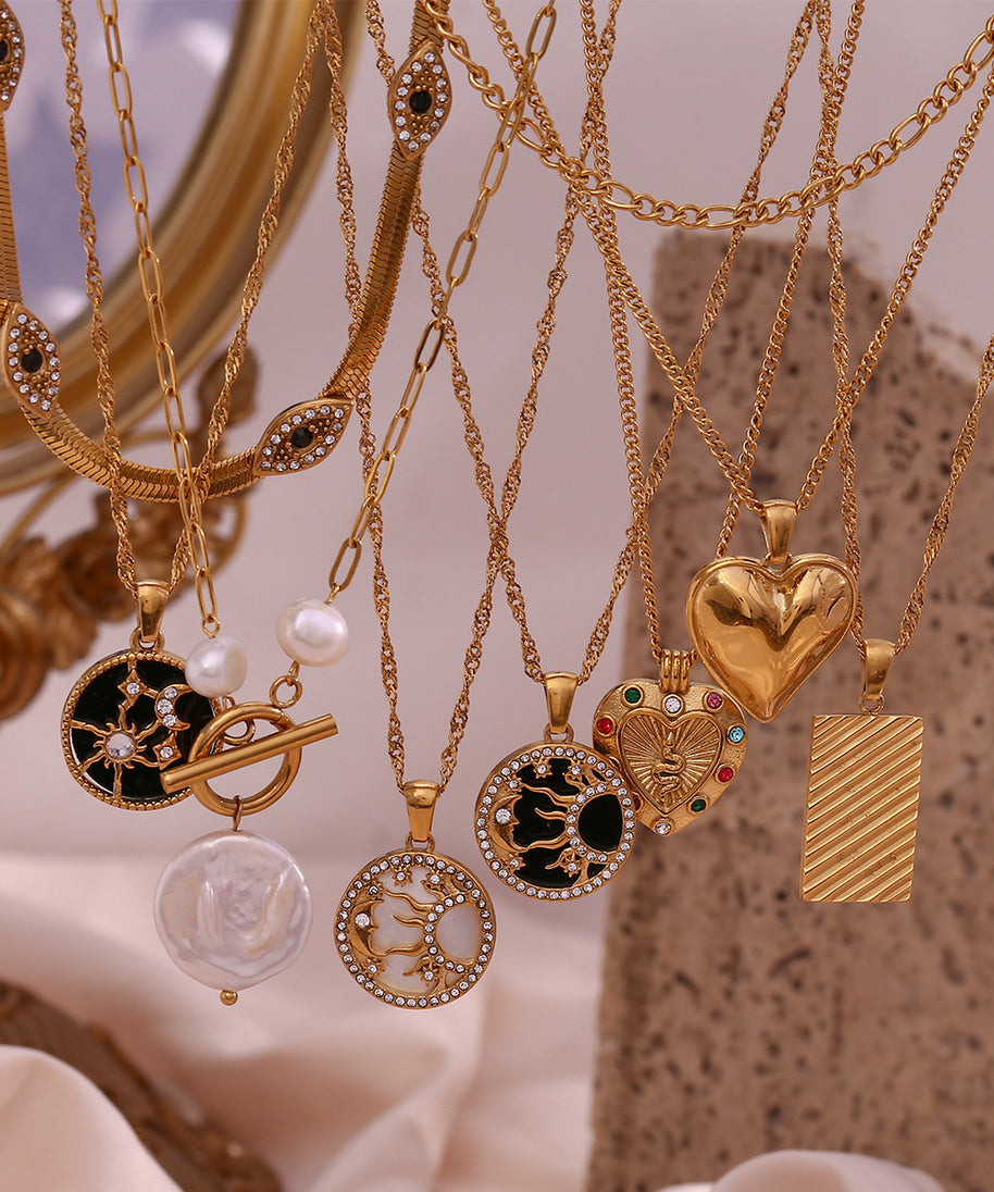 Desert-Dunes Gold Necklace