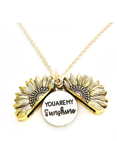 PRICES AMKE NO SENSE Radiating Sunflower Opening Necklace