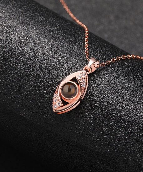 Customized Demon Eye Projection Necklace Pendant