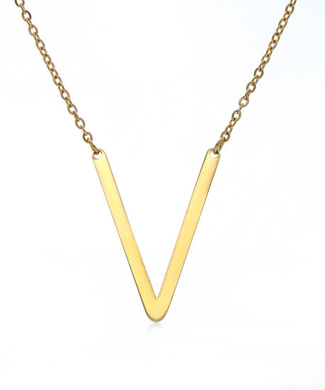 Customized Initial Letter Necklace