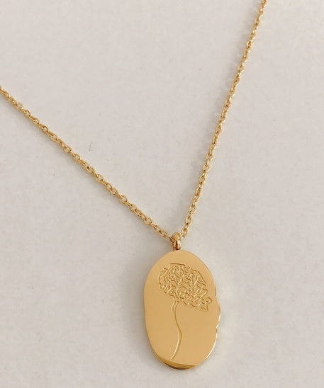 THINK WE HAVEStainless Steel December Flower Birth Necklace Month