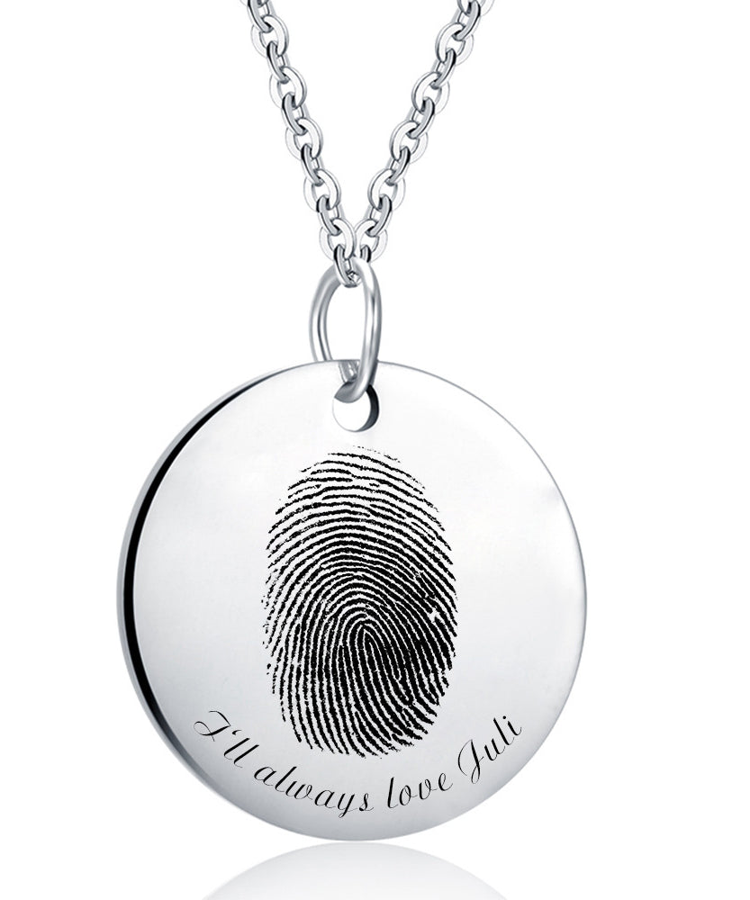 Personalized Curated Fingerprint Necklace