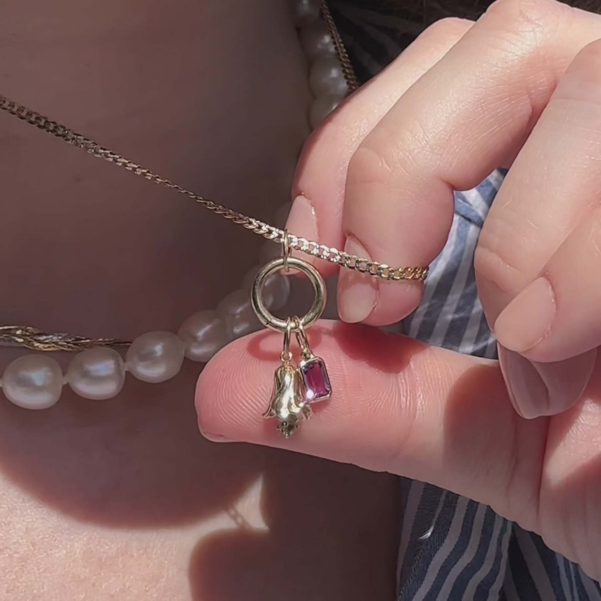 Blossom Birthstone Birth Flower Necklace