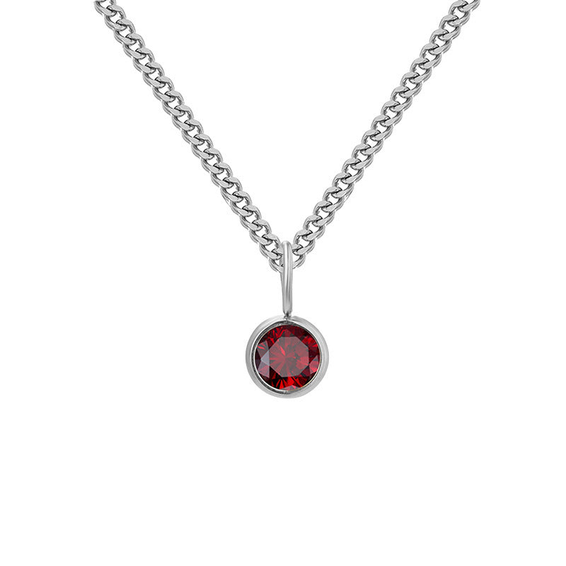 Prismatic Diamond Birthstone Necklace