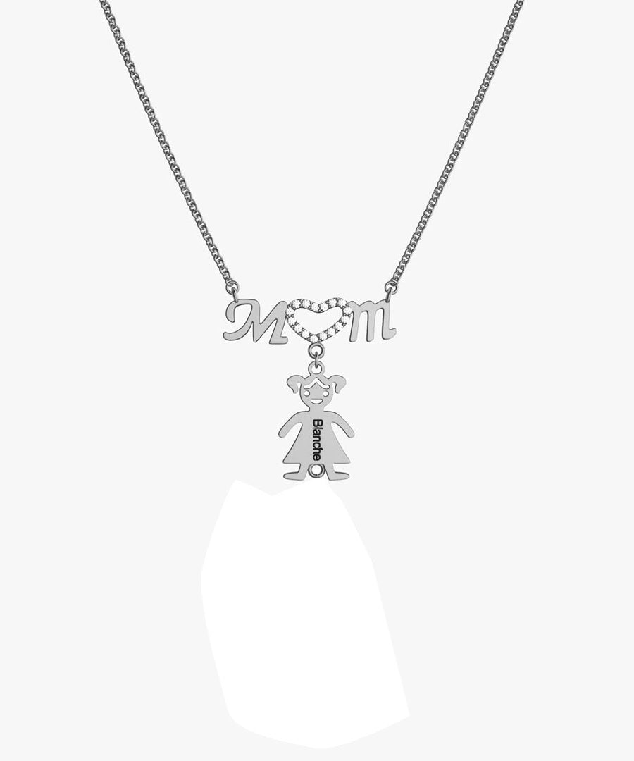 Personalized "Kids & Mom" Necklace