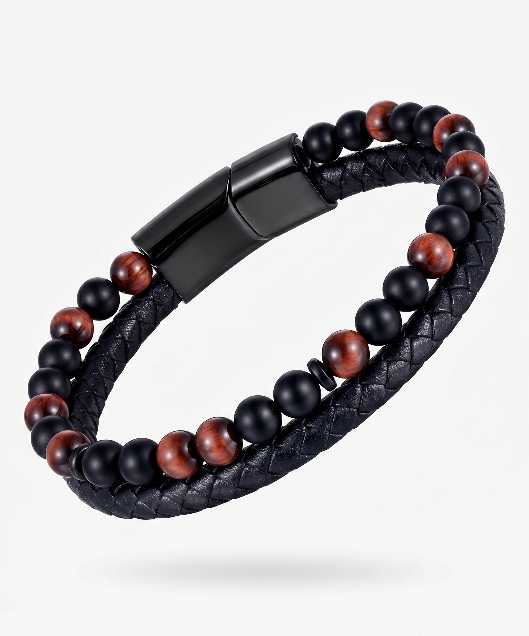 Grounded Volcanic Stone Tigereye Bracelet