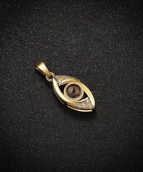 Customized Demon Eye Projection Necklace Pendant