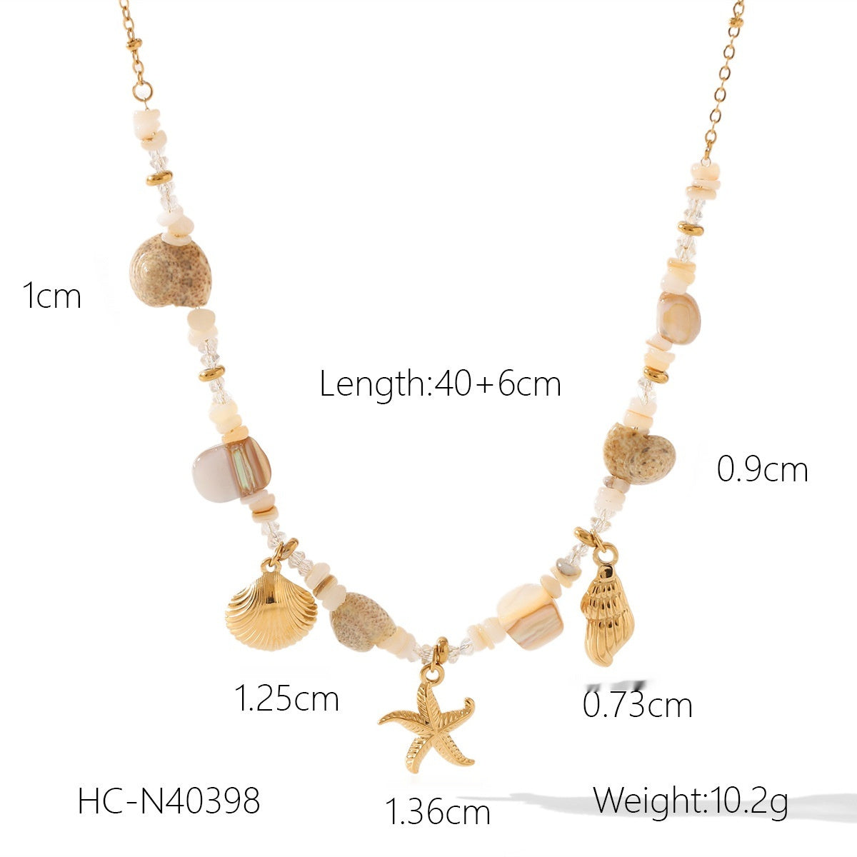 Treasured Starfish Shell Bracelet & Necklace
