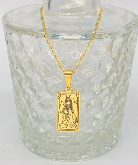 THINK HAVE Twelve Constellation Tarot Necklace Retro Constellation Necklace