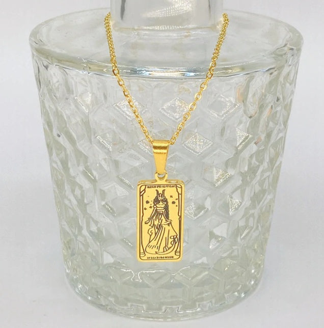 THINK HAVE Twelve Constellation Tarot Necklace Retro Constellation Necklace