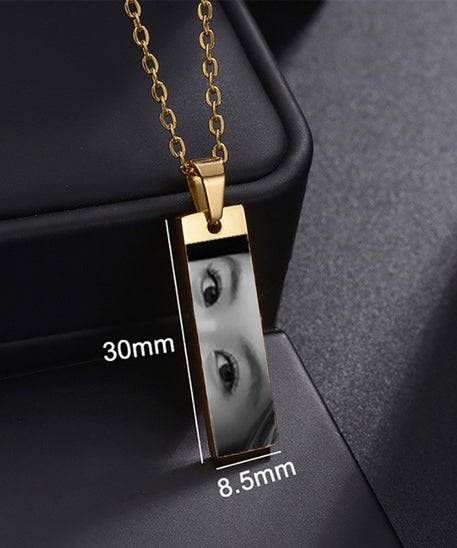 Customized Eyes Photo Necklace or Bracelet