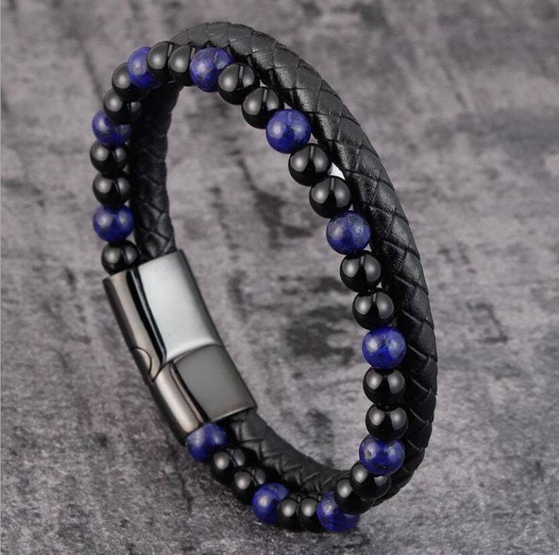 Grounded Volcanic Stone Tigereye Bracelet