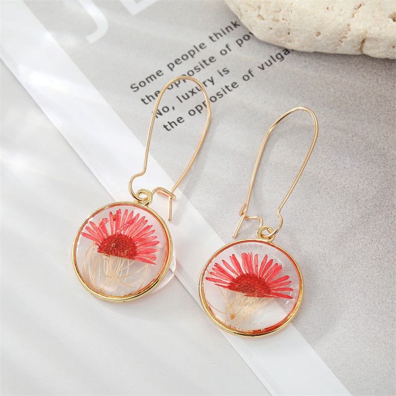 Bohemian Dried Flower Earrings