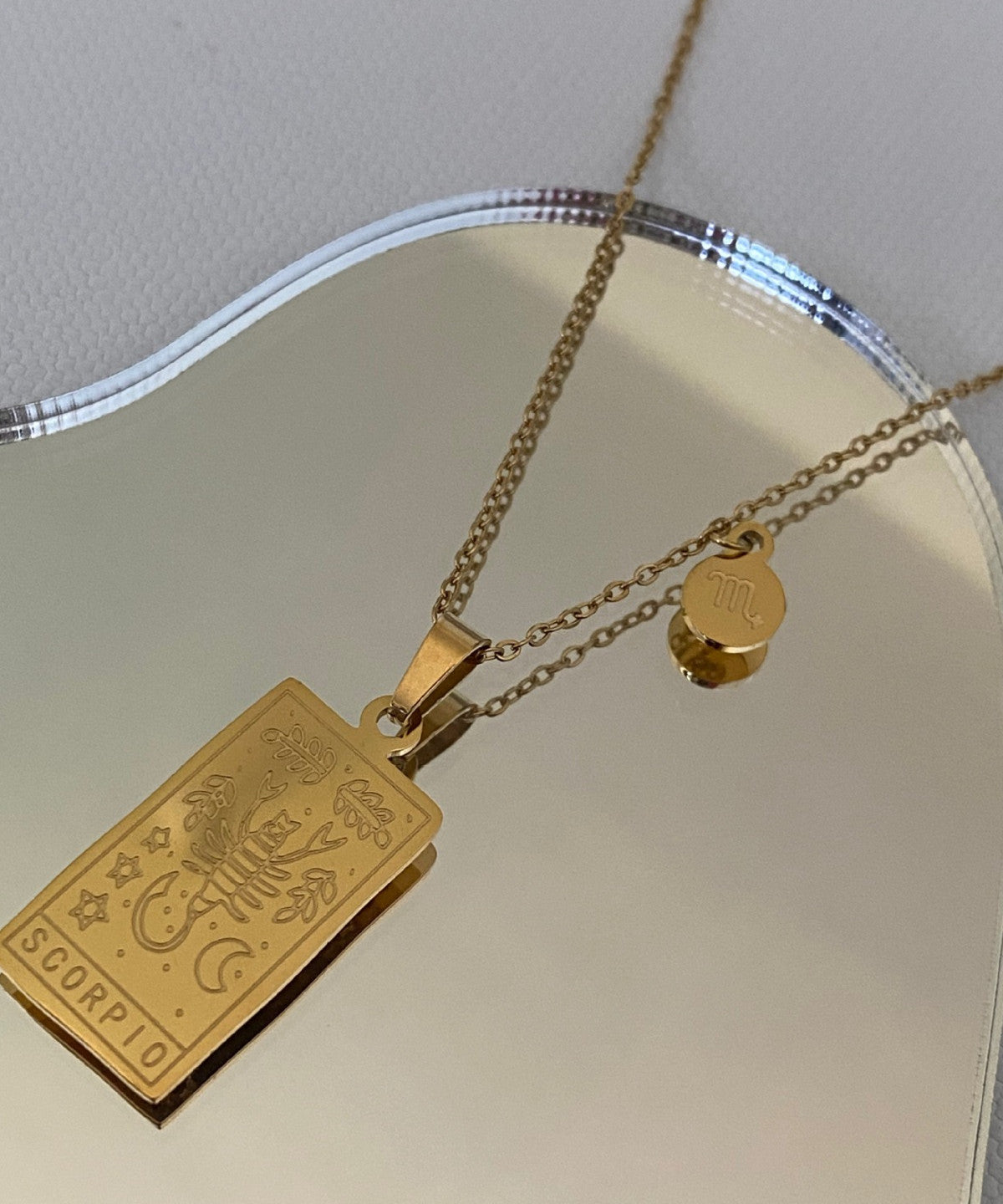 Constellation Engraved Clavicle Necklace