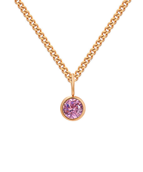 Prismatic Diamond Birthstone Necklace