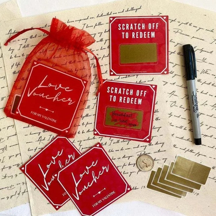 Love Scratch-off Custom DYI Gift Pouch