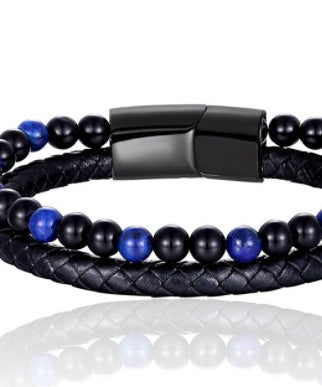 Grounded Volcanic Stone Tigereye Bracelet