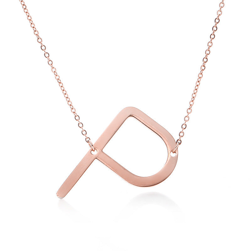 Customized Initial Letter Necklace